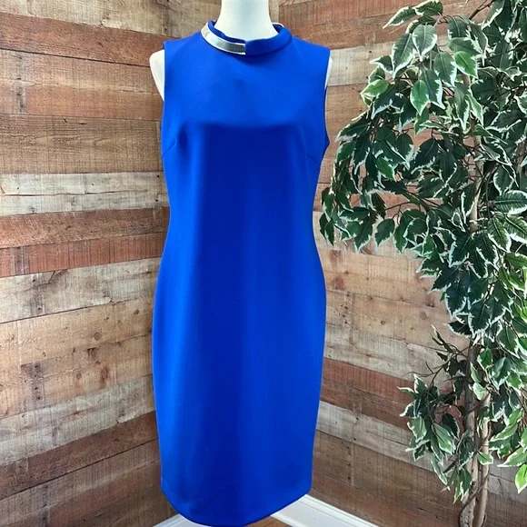 calvin klein blue sleeveless dress Divinity Maxi Dress main image 0